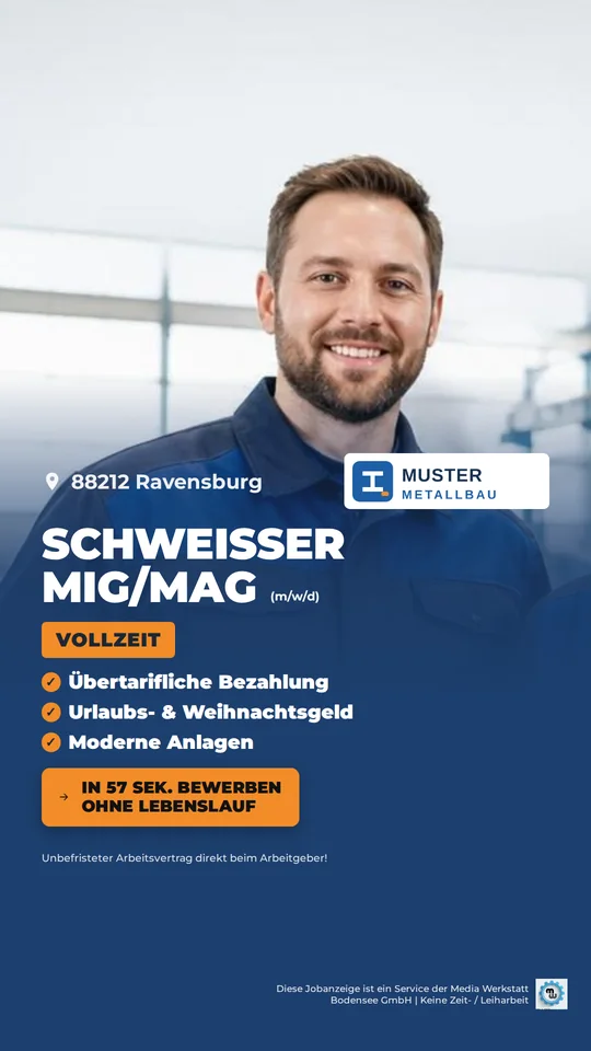 Recruiting-Anzeige im Handy
